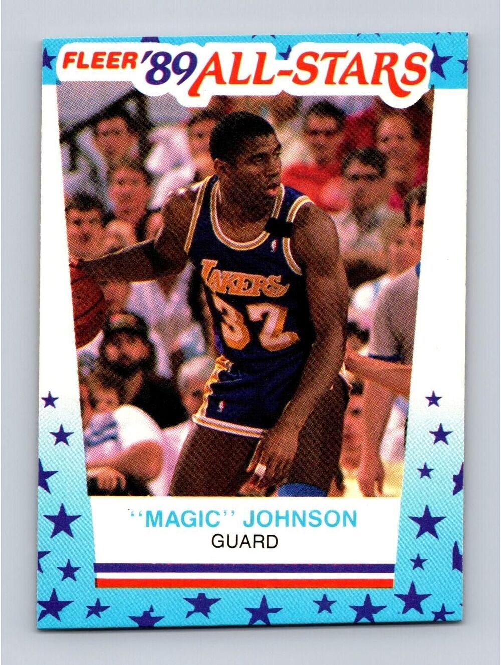 1989-90 Fleer #5 Magic Johnson Stickers Basketball Card